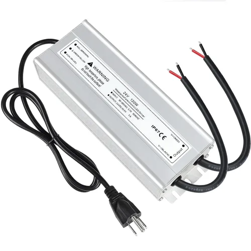 Vista 24 de LightingWill transformador impulsor LED 30 vatios, impermeable IP67, fuente de alimentación, 90-265V CA a 12V CC de baja tensión, adaptador