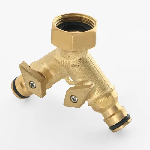 Vista 2 de never break NPT3/4 - Válvula desviadora de latón macizo de cobre de dos salidas, conector rápido de grifo de latón resistente de 2 vías, conector