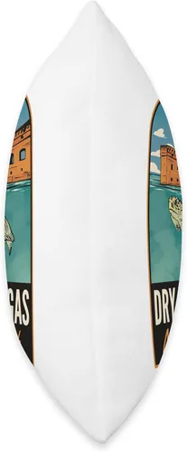 Vista 2 de Dry Tortugas National Park Merch Dry Tortugas National Park FL - Almohada de 16 x 16 pulgadas, multicolor