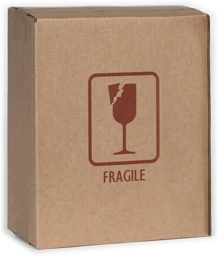 Vista 3 de U-Haul Kit corrugado de envío, mudanza y embalaje de vino de 3 botellas - Incluye una caja de 12-1/8" x 4-5/8" x 14-1/2" e insertos de protección