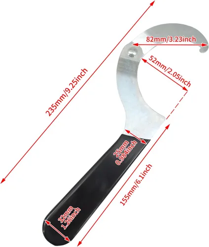 Vista 5 de Herramienta universal de ajuste de choque de motocicleta llave inglesa 1 unids