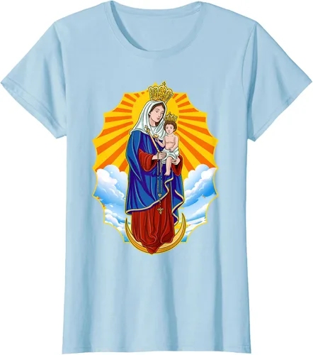 Vista 23 de Chinita Chiquinquira Venezuela Maracaibo Virgen Chiquinquira Chinita Zulia Camiseta negra