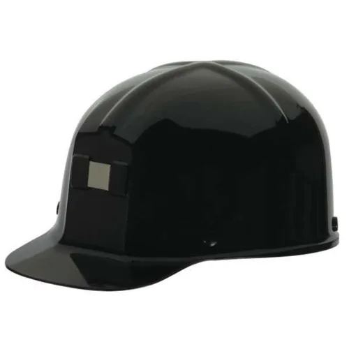 Vista 8 de MSA 475336 Comfo-Cap - Casco de seguridad con suspensión de trinquete Fas-Trac III, carcasa de policarbonato, soporte de lámpara y soporte de cable