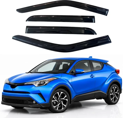 Vista 33 de Visera de ventana IG para Ford Focus Sedán y Hatchback 2012-2018, Protector de ventana lateral para lluvia y viento estilo Mugen, extra duradero