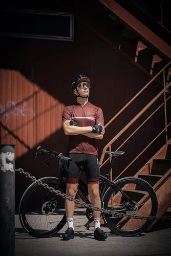 Vista 5 de Santic Conjuntos de ciclismo de manga corta + pantalones cortos transpirables y de secado rápido