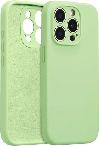Vista 23 de Funda de silicona para iPhone Air, con [protección completa de la cámara] [forro de microfibra suave antiarañazos], funda de silicona líquida ultra