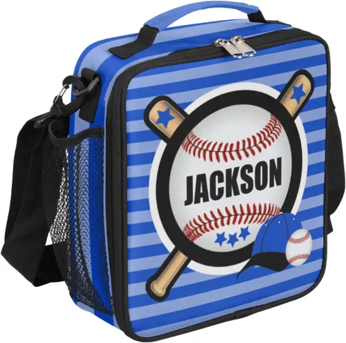 Vista 7 de Bolsa de almuerzo personalizada para niñas, niños, adolescentes, hombres y mujeres, regalo personalizado, bolsa de almuerzo de voleibol, color dorado