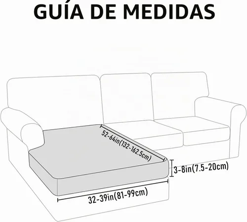 Vista 6 de hyha Fundas impermeables para sofá seccional, fundas de cojín Beige