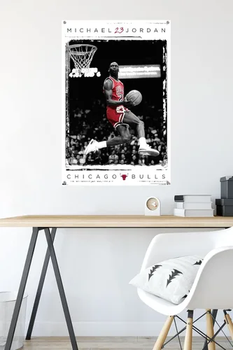 Vista 5 de Michael Jordan - Póster de pared con chinchetas con licencia