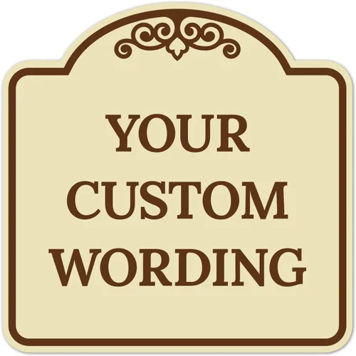 Vista 29 de Letrero decorativo personalizado, letrero de metal personalizado para negocios, entrada, hogar, Airbnb, placa de puerta de oficina, fondo negro, 8 x