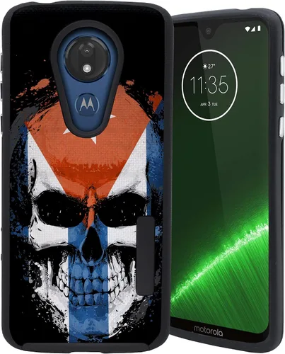 Vista 6 de CasesOnDeck - Carcasa compatible con Motorola Moto E5 Plus y Moto E5 Supra[Grip Tactical] de dos piezas con carcasa rígida y piel flexible