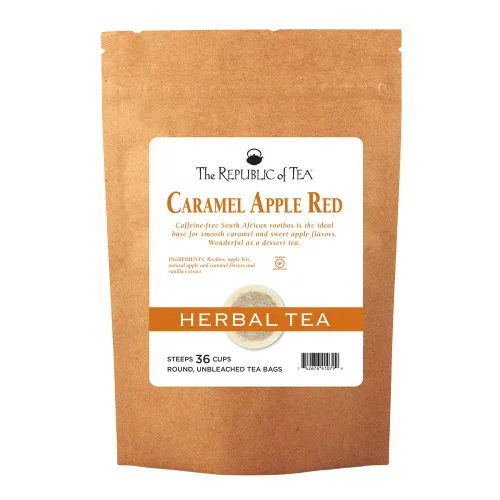 Vista 10 de The Republic of Tea Té de hierbas Rooibos rojo de almendra, coco y macarrón, 36 bolsas de té de repuesto
