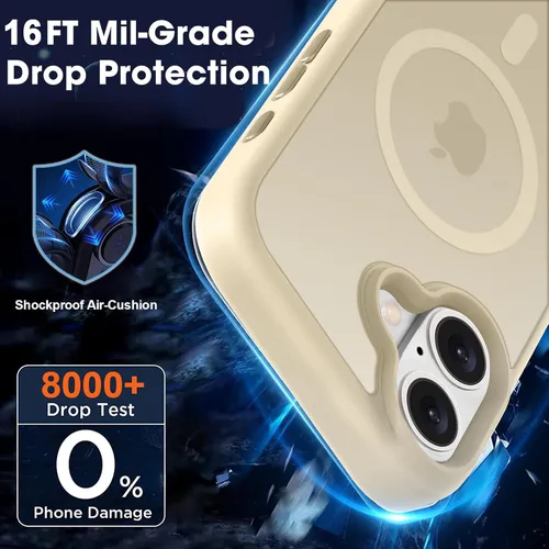 Vista 626 de MOCCA - Funda magnética resistente para iPhone XR de 6.1 pulgadas, compatible con MagSafe, funda con protección contra caídas de grado militar