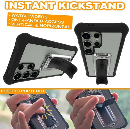 Vista 12 de Scooch Wingman - Funda con función atril para Samsung Galaxy S9 [protección contra caídas de 10 pies] [soporte bidireccional] funda protectora a