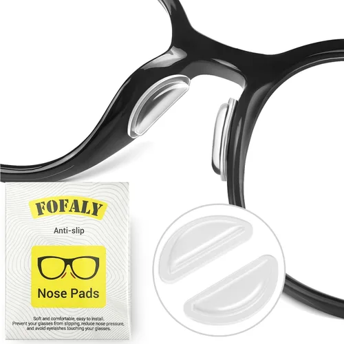 Vista 9 de Almohadillas para gafas, almohadillas antideslizantes de silicona para anteojos, almohadillas elevadas de 2,5 mm con forma de airbag, cómodas