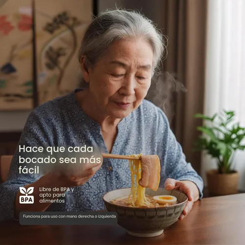 Vista 3 de Senior ICare Ayudante de palillos, palillos de entrenamiento para adultos, principiantes, entrenadores o aprendices, diestros o zurdos