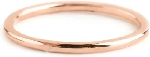Vista 6 de Banda ultrafina en oro macizo de 9K, 14K y 18K, delicado anillo fino, anillo delgado de 0.043 in, anillo de protección simple, anillo de nudillo