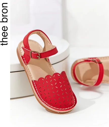 Vista 218 de THEE BRON Sandalias cómodas para niñas, zapatos para niños, sandalias rellenas
