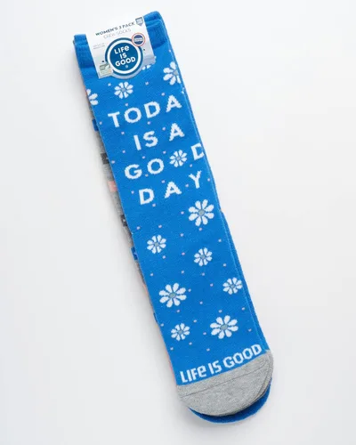 Vista 2 de Life is Good Calcetines para mujer - Calcetines novedosos de corte redondo (paquete de 3)