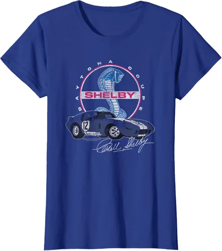 Vista 9 de Carroll Shelby Daytona Coupe Circle Logo Camiseta, Gris