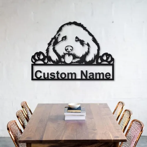 Vista 8 de Letrero de madera personalizado de perro Airedale Terrier Letrero de madera personalizado Airedale Terrier Airedale Terrier divertido Regalo