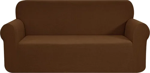 Vista 20 de CHUN YI - Funda elástica de 1 pieza para sillón grande, funda protectora suave de Jacquard con elastano, detalle de cuadros y parte inferior