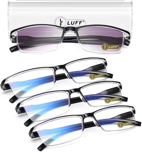 Vista 12 de LUFF 6 piezas Gafas de Lectura Anti-Rayos Azules Portátiles Ultra-Ligeras (0.00X)