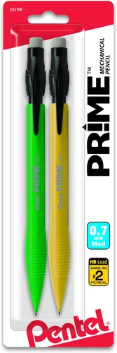 Vista 3 de Pentel Prime - Portaminas de 0.028 in, varios colores, paquete de 2 (AX7BP2)