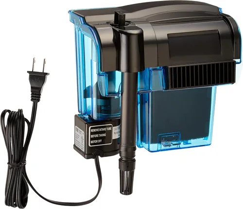 Vista 17 de Penn-Plax Filtro de alimentación Cascade 20 – Mini filtro colgante con filtración cuádruple – Ideal para instalaciones de agua dulce y salada
