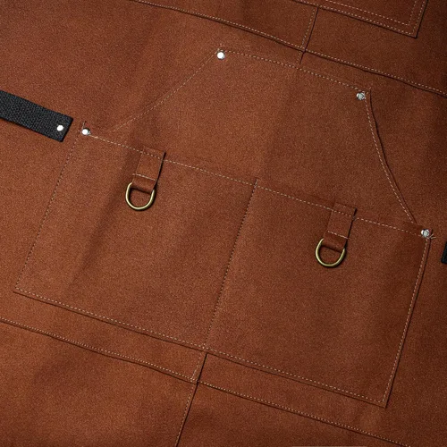 Vista 8 de Delantal funcional de múltiples bolsillos retardante e impermeable para carpintería al aire libre, electricista, parrilla, cocina, unisex