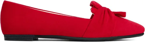 Vista 2 de MUSSHOE - Zapatos bajos tipo bailarina para mujer, puntiagudos, cómodos y con lazo