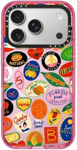Vista 92 de CASETiFY Impact iPhone Air Case [Delgada/Compatible con Magsafe / 8.2 ft. Protección contra Caídas de Grado Militar 4X] - Lazos - Rosa Arcos
