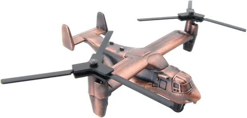 Vista 2 de Treasure Gurus Metal Replica USAF USMC V-22 Osprey VTOL Die Cast Sacapuntas