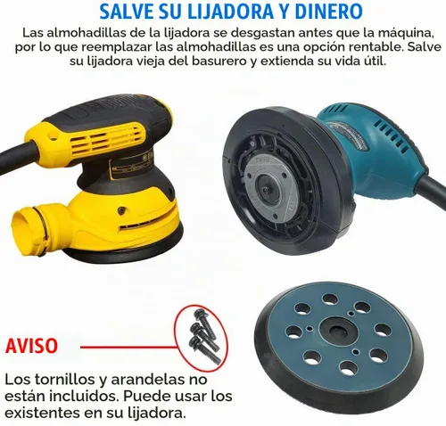 Vista 4 de Almohadilla de repuesto de 5 pulgadas compatible con DeWalt DW4388 DW421