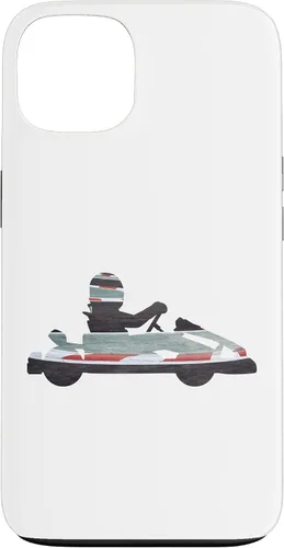 Vista 7 de Funda para iPhone 16 Go Kart Racing Race Track