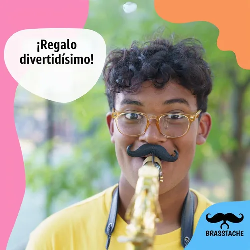 Vista 2 de Sax-stache - Bigote con clip para saxofón (Alto)