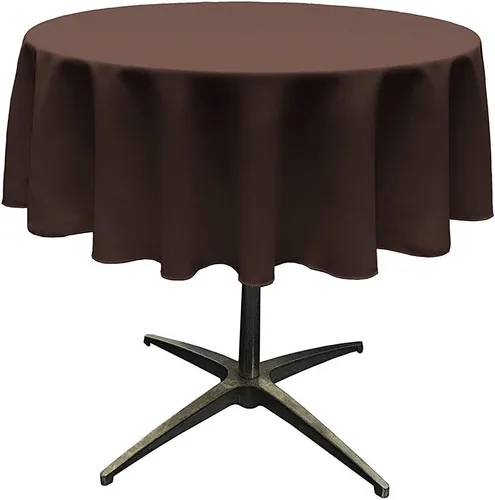 Vista 38 de Telón de fondo King Inc, mantel redondo de poliéster sin costuras de 58 pulgadas / superposición, bueno para mesa de café pequeña (Aqua)