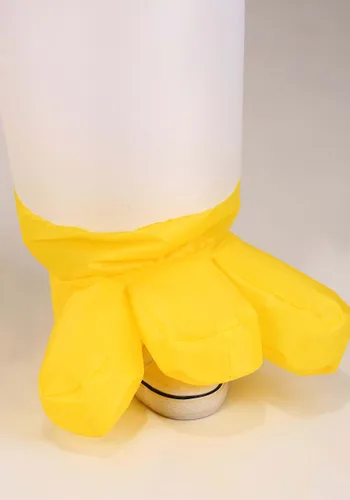 Vista 4 de Disfraz Inflable de Pollo para Adulto Multicolor
