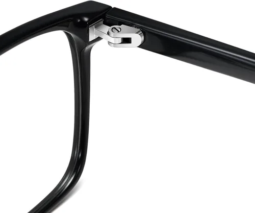 Vista 9 de Dollger - Lentes con bloqueo de luz azul para mujer y hombre, TR90, con marco cuadrado, lentes transparentes, protección ocular para computadora