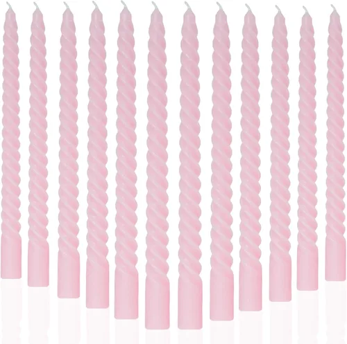 Vista 39 de MAITREYA Velas Cónicas de Color Crema Juego de 12 Velas para Decoración Bodas Fiestas Iglesia - Velas Sin Perfume Que No Gotean, 10 pulgadas