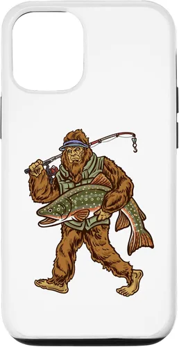 Vista 26 de iPhone 16 Brook Trout River Fishing Bigfoot Hunting Fishermen Case