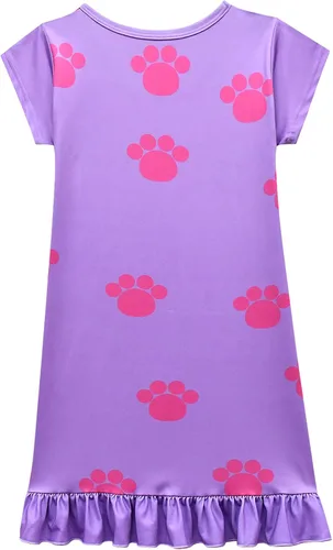 Vista 2 de Blue Puppy Costume for Toddler Girls, Blue Puppy Dress for Girls Little Pink Purple Rose