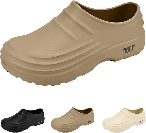 Vista 7 de ZSpzx Zapatos de chef para hombres y mujeres, zapatos de chef antideslizantes, resistentes al aceite, zuecos para mujer, zapatos de trabajo, zapatos