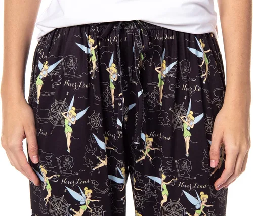 Vista 3 de Disney Tinker Bell Sleep Never Land Map Symbols - Pantalones de pijama para mujer