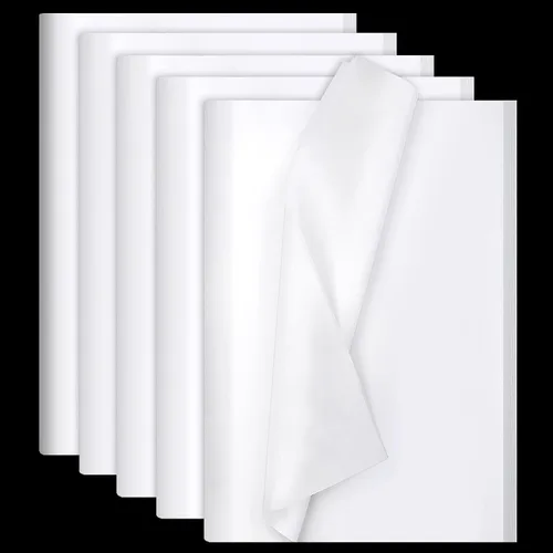 Vista 8 de Phinus 140 hojas de papel de seda negro, 14 x 20 pulgadas, papel de seda a granel, papel de seda de envoltura para bodas, cumpleaños, proyectos