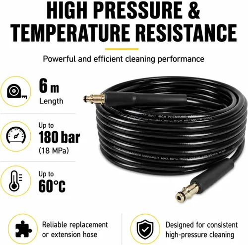 Vista 2 de Manguera de repuesto para lavadora a presión Karcher K2-K7, manguera de extensión de manguera de alta presión de 20 pies para Karcher, sistema