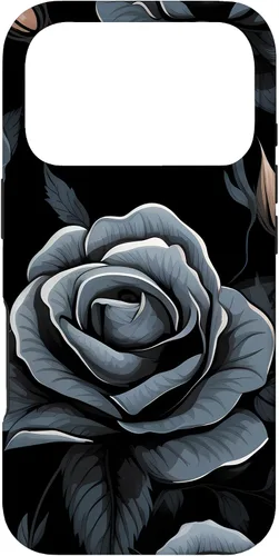 Vista 30 de Black Rose Floral Flower Case for iPhone 16