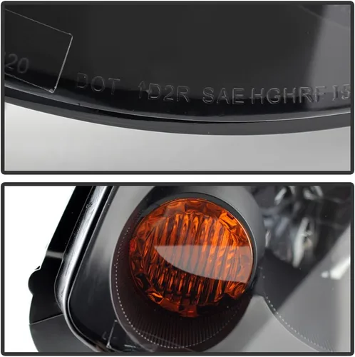 Vista 4 de ACANII - Para [modelo HID/Xenon] 2005-2006 Infiniti G35 Sedan G35X faros delanteros negros par conductor + lado del pasajero