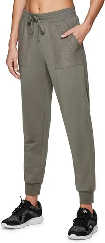 Vista 3 de RBX Active - Pantalones deportivos ligeros de rizo francés para mujer con bolsillos