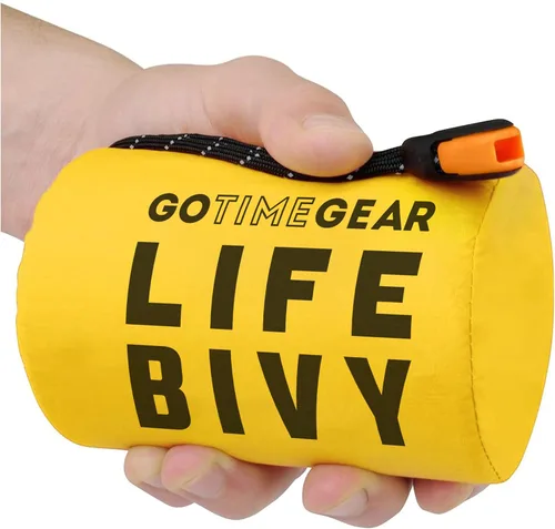 Vista 10 de Go Time Gear Life Bivy Emergency Survival Sleeping Bag Thermal Bivy - Use as Emergency Bivy Sack, Survival Sleeping Bag, Mylar Emergency Blanket